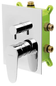 Novaservis Titania Smart rejtett csaptelep 3 dobozos kimenettel, króm, BOX98051RX, 0