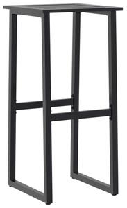 VidaXL 4 db fekete porszórt acél bárszék 38 x 38 x 80 cm