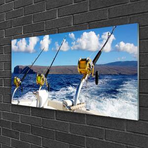 Fali üvegkép Tengeri halászat Landscape