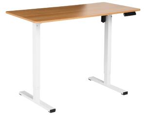 Elektromosan állítható asztal TAVARES Világosbarna/fehér 120 cm 60 cm