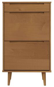 VidaXL Cipősszekrény - MOLDE - Fenyőfa - 59,5x35x103 cm