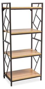 TABLO R4 Polcrendszer - Fém és Fa - 140x60x40 cm