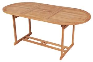 Tömör tíkfa kerti asztal 180 x 90 x 75 cm