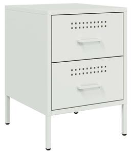 VidaXL Acél Éjjeliszekrény - 2 db - Fehér - 36x39x50,5 cm