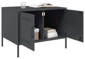 VidaXL antracit hidegen hengerelt acél dohányzóasztal 68x50x50,5 cm