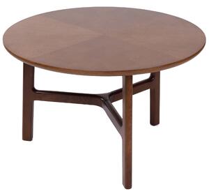MAZZONI EXPORT BELLUNO Natúr Dió (Sötétbarna) - FA DOHÁNYZÓASZTAL Ø65 cm KEREK MODERN CLASSIC