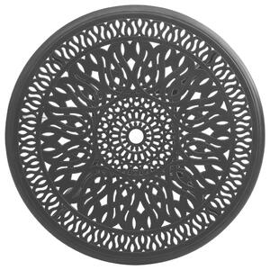 VidaXL fekete öntött alumínium kerti asztal 90 x 90 x 74 cm