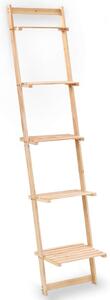 Cédrusfa létra fali polc 41,5 x 30 x 176 cm