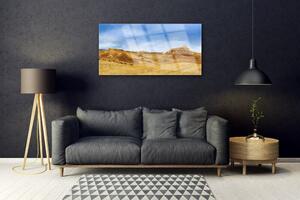 Modern üvegkép Desert Hills Landscape