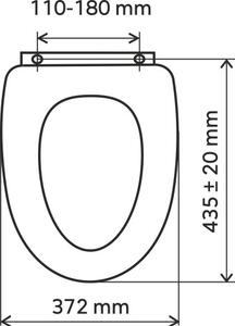 Novaservis - WC ülőke, MDF nyomattal, fém-króm zsanérok, WC / SOFTSTONE2