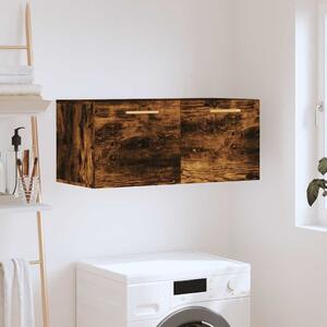 Füstös tölgy színű szerelt fa faliszekrény 80 x 36,5 x 35 cm