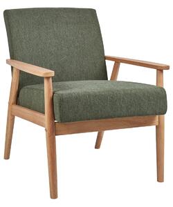 Fotel ESRUM Világosbarna/ Zöld