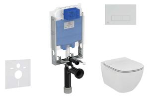 Ideal Standard ProSys - Falra szerelhető szett, WC és ülőke Tesi, gombok Oleas M2, matt króm ProSys80M SP86