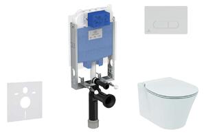 Ideal Standard ProSys - Készlet falra szerelhető, WC és ülőkével Connect Air, gombok Oleas M1, Aquablade, SoftClose, króm matt ProSys80M SP95