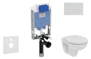 Ideal Standard ProSys - Eurovit falra szerelhető WC és ülőke szett, gombok Oleas M2, perem nélküli, SoftClose, króm matt ProSys80M SP122