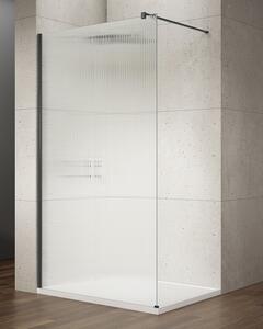 Gelco Gelco, VARIO BLACK egyrészes zuhanyparaván falra szereléshez, nordic üveg, 700 mm, GX1570-06