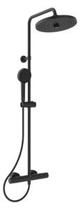 Ideal Standard CeraTherm - Zuhanyszett termosztáttal, átmérő 26 cm, 2 fúvókával, selyemfekete színben A7210XG