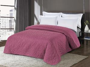 Sötét rózsaszín ágytakaró STONE mintával Méret: 200 x 220 cm