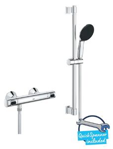 Grohe Precision Flow - Zuhanyszett termosztáttal, króm 34800001