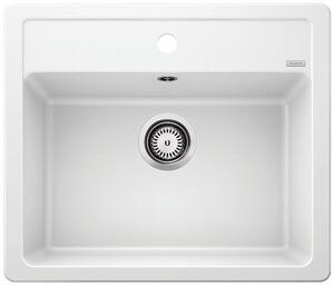 Blanco Legra 6, szilgránit mosogató 585x500x190 mm, 1 kamrás, fehér, 523334