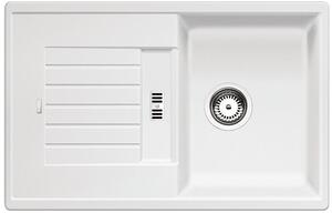 Blanco Zia 45 S, szilgránit mosogató 780x500x190 mm, 1 kamrás, fehér, BLA-514726