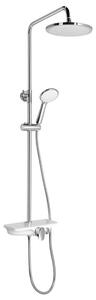 Aqualine Zuhanyok - Zuhanyszett Marco, keverővel, 228 mm, 1 vízsugár, fehér SL100