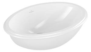 Villeroy & Boch Evana - Furat nélküli, alulra szerelhető mosdókagyló, 500x350 mm, CeramicPlus-szal 614700R1