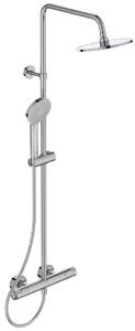 Ideal Standard CeraTherm - T50 zuhanykészlet termosztáttal, 200 mm, 3 fúvóka, króm, krómozott A7225AA