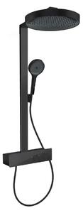 Hansgrohe Rainfinity - Zuhanyszett termosztáttal, 36 cm átmérőjű, 3 fúvókával, fekete színű szőnyeggel 26853670