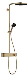 Hansgrohe Pulsify S - Zuhanyszett termosztáttal, 26 cm átmérőjű, 3 fúvókával, bronz csiszolt színű 24220140