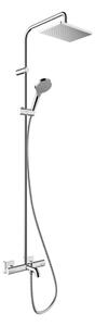 Hansgrohe Vernis Shape - Zuhanyszett Zuhanycső 230 kádtermosztáttal, EcoSmart, króm 26098000