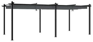 VidaXL Kerti Pavilon - Alumínium - Behúzható Tető - 3x6m