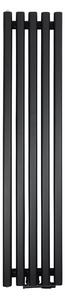 Regnis Lazur LA, fűtőelem 330x1000mm központi csatlakozással 50mm, 428W, fekete matt, LAZURLA/1000/330/D5/BLACK