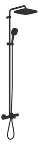 Grohe Vitalio Comfort - Zuhanyszett kádtermosztáttal, 25x25 cm, 2 fúvókával, fekete matt 269842431