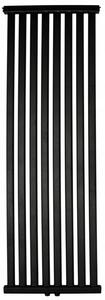 Regnis Kalipso MIR, fűtőelem 500x1000mm központi csatlakozással 50mm, 531W, matt fekete, KALIPSOMIR/1000/500/D5/BLACK