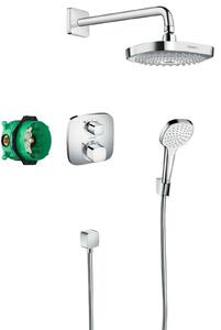 Hansgrohe Croma Select E - Zuhanyszett 180, Ecostat E termosztáttal, 2 fúvókával, krómozott 27294000