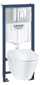 Grohe Solido - Készlet falra szerelhető, WC és softclose ülőkével, Skate Cosmopolitan gomb, króm 39186000
