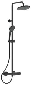 Ideal Standard CeraTherm - T25 zuhanykészlet termosztáttal, 200 mm, 1 fúvóka, fekete A7545XG