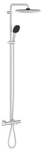Grohe Vitalio Comfort - Zuhanyszett kádtermosztáttal, 25x25 cm, 2 fúvóka, króm 26984001