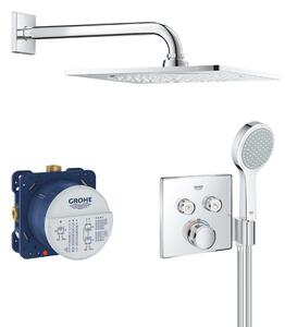 Grohe Grohtherm SmartControl - Zuhanyszett Perfect rejtett termosztáttal, 2 fúvókával, krómozott 34742000