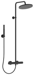 Ideal Standard CeraTherm - T25 zuhanykészlet termosztáttal, 300 mm, 1 fúvóka, fekete BC748XG