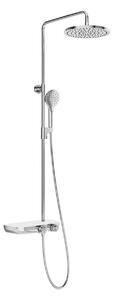 Ravak Termo - Zuhanyszett termosztáttal, átmérő 25 cm, 3 fúvókával, króm/fehér X070161