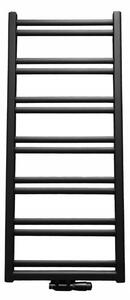 Regnis Retro, fűtőelem 440x1450mm központi csatlakozással 50mm, 616W, matt fekete, RETRO145/40/D5/FEKETE