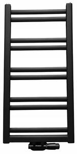 Regnis Retro, fűtőelem 440x900mm központi csatlakozással 50mm, 436W, matt fekete, RETRO90/40/D5/FEKETE