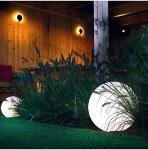 Polifach 4 LED-es kerti Napelemes Lámpa 20cm - Gömb (P-020) #szürke
