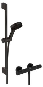 Hansgrohe Pulsify Select S - Zuhanyszett termosztáttal, 3 vízsugár, EcoSmart, matt fekete 24262670