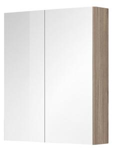 Mereo Mereo, Aira, fürdőszoba konyha 60 cm vagy 80 cm, tükör szekrény, 2x ajtók, kronberg tölgy, MER-CN716GD