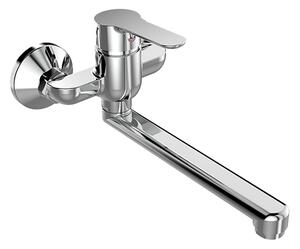 Mereo Mereo, Mosogató fali csaptelep, Zuna, lapos hevederrel 160 mm, króm, MER-CB302A02Z