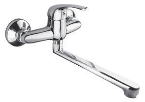 Mereo Mereo, Mosogató fali csaptelep, Lila, lapos pánttal 210 mm, króm, MER-CBEE302