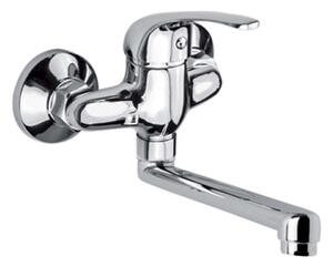 Mereo Mereo, Falra szerelhető mosogató csaptelep, Lila, egyenes karral 160 mm, króm, MER-CBEE302A02